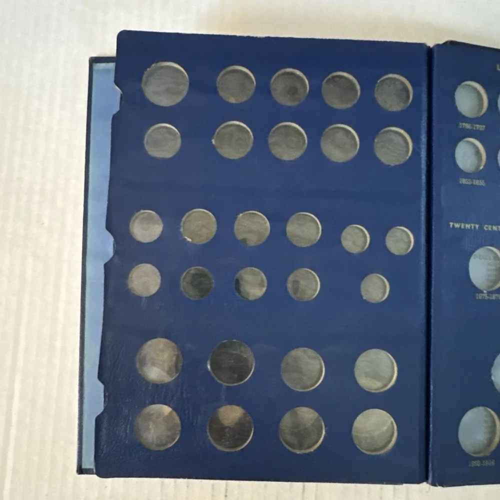 Vintage Whitman Bookshelf United States Type Set Small Coins Album #9434